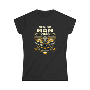 Proud Senior Mom Shirt Class of 2033 Decorations 2033 Women Shirts