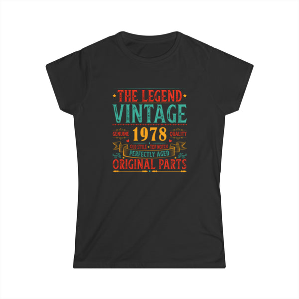 Vintage 1978 TShirt Women Limited Edition BDay 1978 Birthday Womens T Shirts