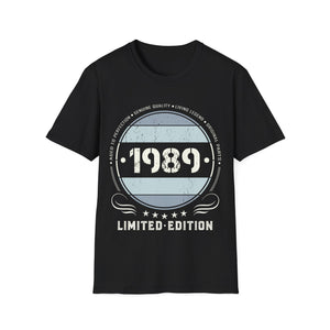 Vintage 1989 T Shirts for Men Retro Funny 1989 Birthday Shirts for Men