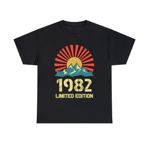 Vintage 1982 Limited Edition 1982 Birthday Shirts for Men Big and Tall Tshirts Shirts for Men