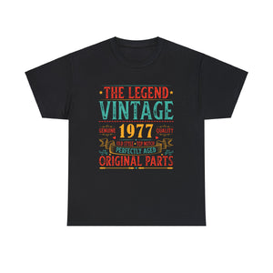 Vintage 1977 TShirt Men Limited Edition BDay 1977 Birthday Mens T Shirts Plus Size Big and Tall