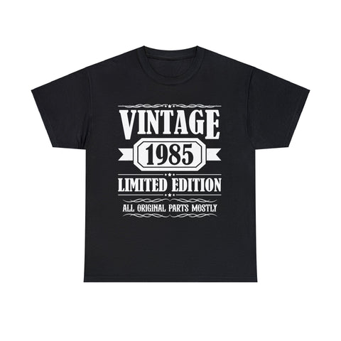 Vintage 1985 TShirt Men Limited Edition BDay 1985 Birthday Shirts for Men Plus Size Big and Tall