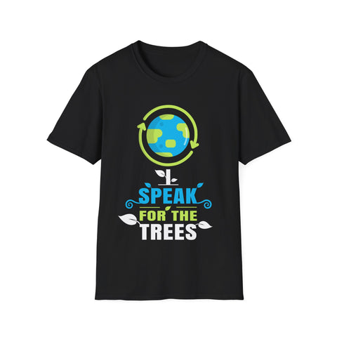 Earth Day I Speak For The Trees Design Nature Lover Mens Tshirts