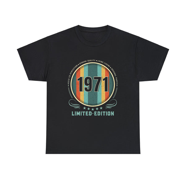 Vintage 1971 TShirt Men Limited Edition BDay 1971 Birthday Shirts for Men Plus Size Big and Tall