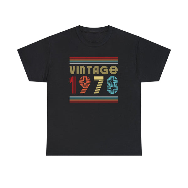Vintage 1978 TShirt Men Limited Edition BDay 1978 Birthday Mens T Shirts Plus Size Big and Tall