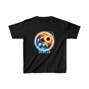 Astronomy Astronaut Watching Solar Eclipse April 08, 2024 Boys Tshirts