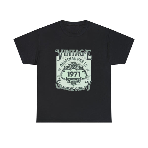 Vintage 1971 TShirt Men Limited Edition BDay 1971 Birthday Big and Tall Tshirts Shirts for Men
