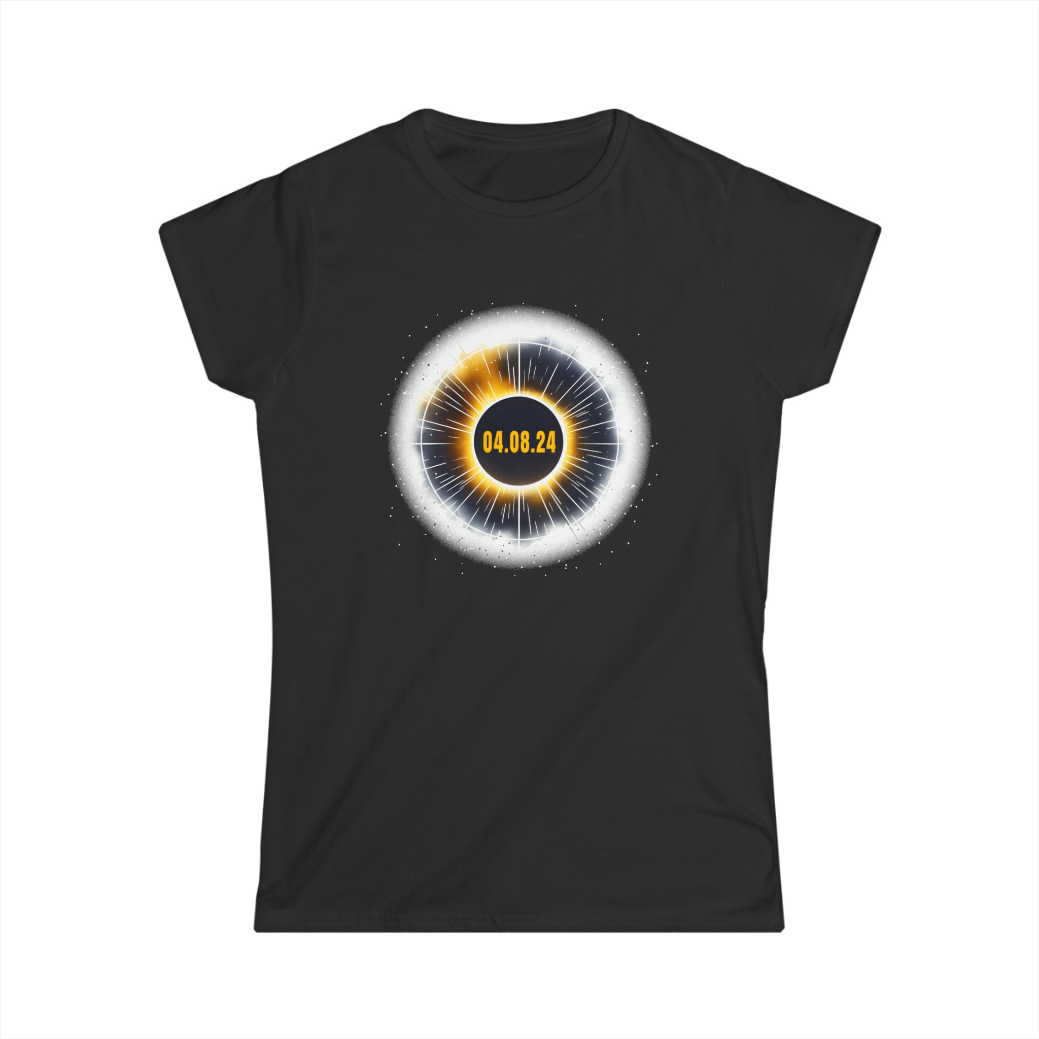 Space Shirt Astronaut Watching Solar Eclipse April 08, 2024 Womens T Shirts