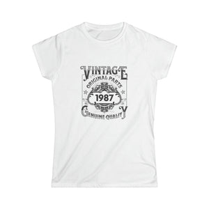 Vintage 1987 TShirt Women Limited Edition BDay 1987 Birthday Womens T Shirts