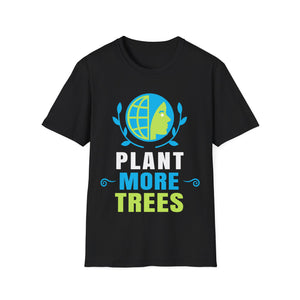 Plant More Trees Earth Day Save Earth Inspiration Hippie Mens T Shirt