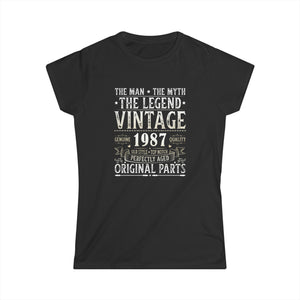 Vintage 1987 TShirt Women Limited Edition BDay 1987 Birthday Womens Shirts