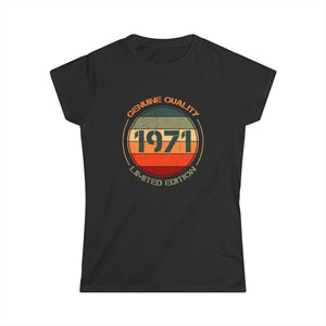 Vintage 1971 T Shirts for Women Retro Funny 1971 Birthday Womens T Shirt