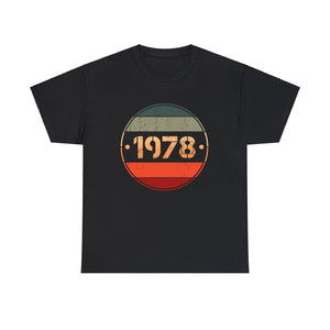 Vintage 1978 Limited Edition 1978 Birthday Shirts for Men Big and Tall Tshirts Shirts for Men