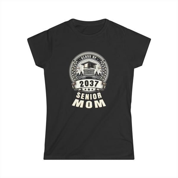 Senior Mom 37 Class of 2037 Back to School Graduation 2037 Womens T Shirts