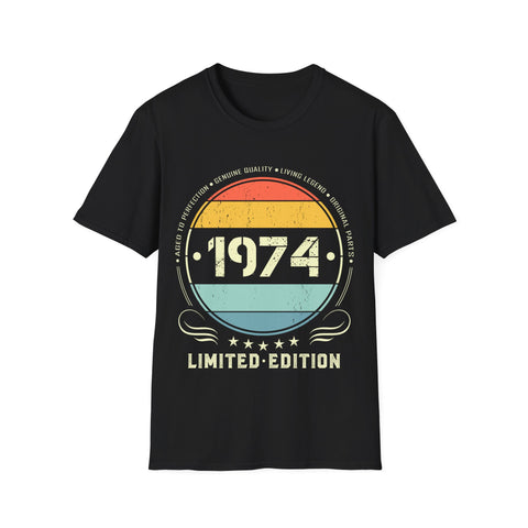 Vintage 1974 Limited Edition 1974 Birthday Shirts for Men Men Shirts