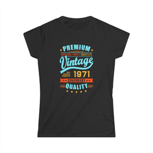 Vintage 1971 TShirt Women Limited Edition BDay 1971 Birthday Womens Shirt