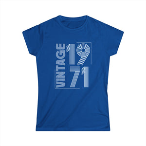 Vintage 1971 T Shirts for Women Retro Funny 1971 Birthday Womens T Shirt