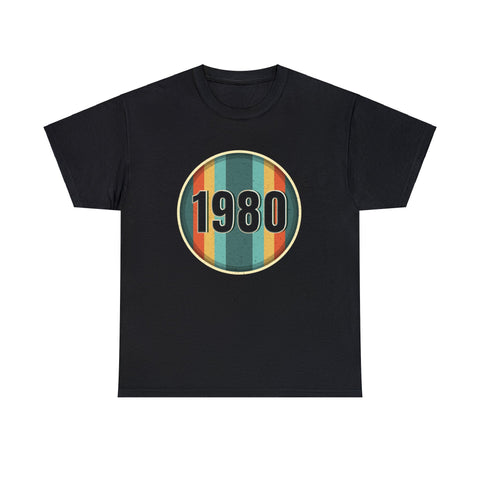 Vintage 1980 Birthday Shirts for Men Funny 1980 Birthday Big and Tall Tshirts Shirts for Men