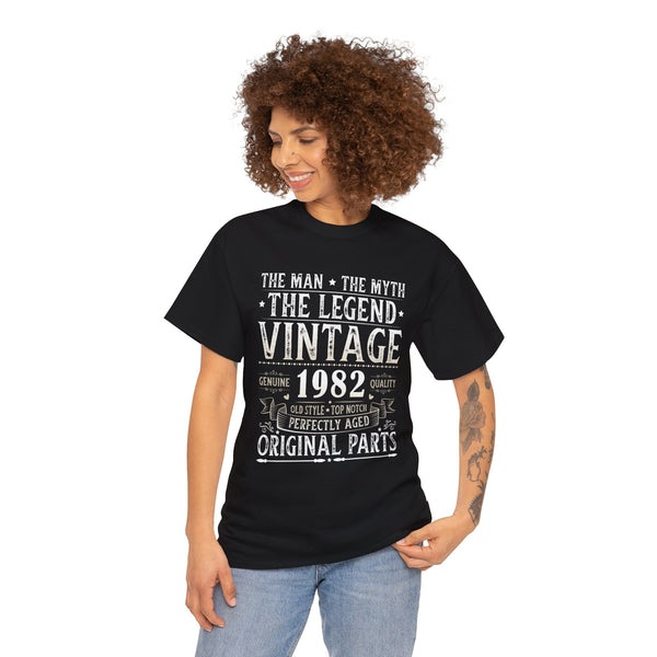 Vintage 1982 TShirt Women Limited Edition BDay 1982 Birthday Womens Shirt Plus Size