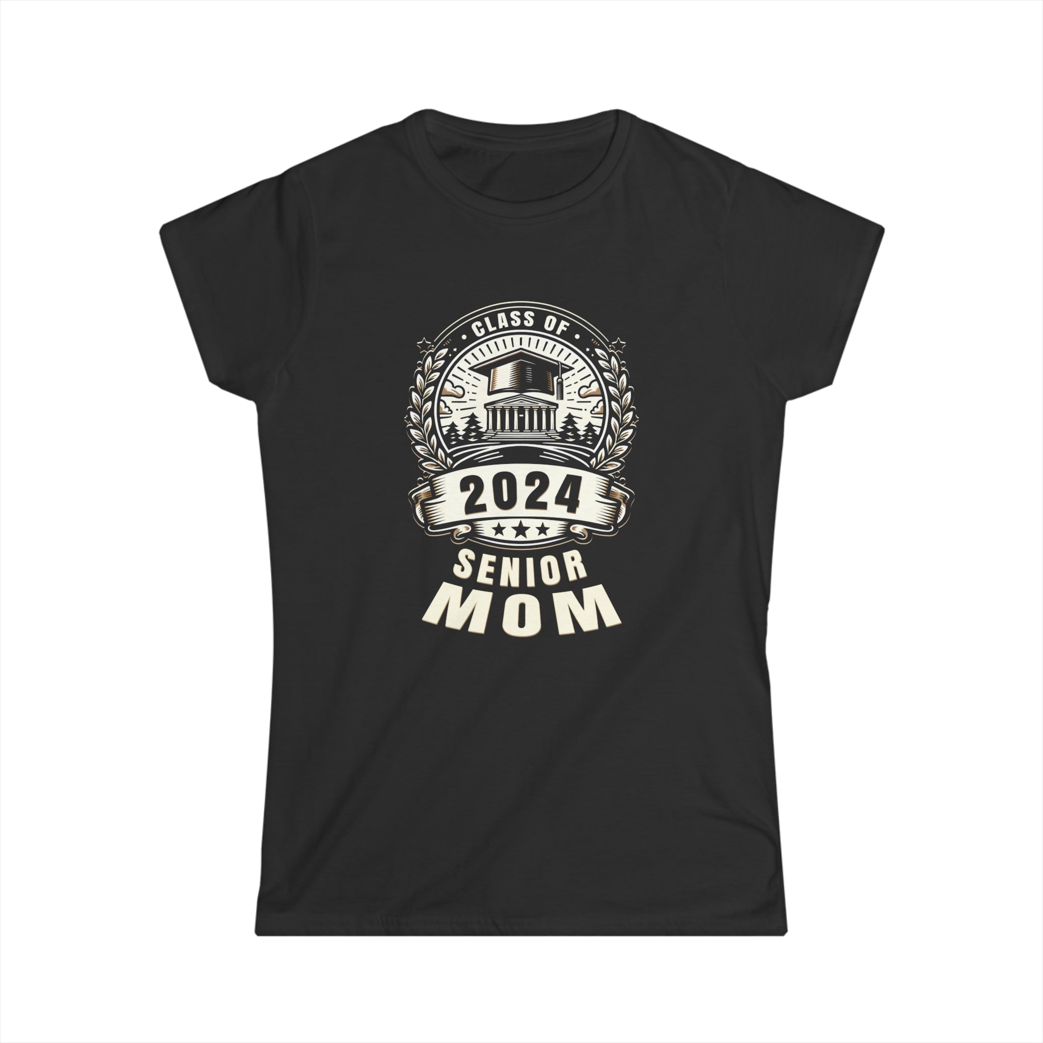 Senior 2024 Class of 2024 for College High School Senior Mom Womens Shirt