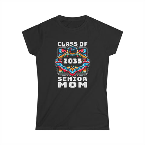 Proud Mom Class of 2035 Senior Graduate 2035 Gifts Senior 35 Womens Shirt