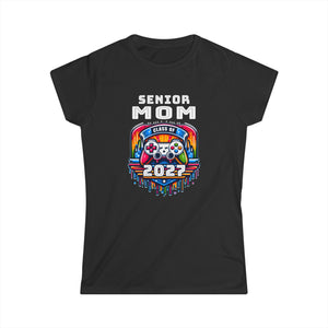 Proud Senior Mom Shirt Class of 2027 Decorations 2027 Womens T Shirt