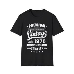 Vintage 1976 T Shirts for Men Retro Funny 1976 Birthday Mens T Shirt