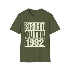 Vintage 1982 TShirt Men Limited Edition BDay 1982 Birthday Shirts for Men