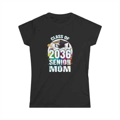 Proud Mom of 2036 Senior Class of 36 Proud Mom 2036 Shirts for Women