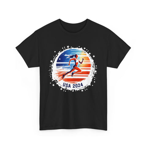 USA 2024 Go United States America 2024 USA Track and Field Mens Tshirts for Men Big and Tall