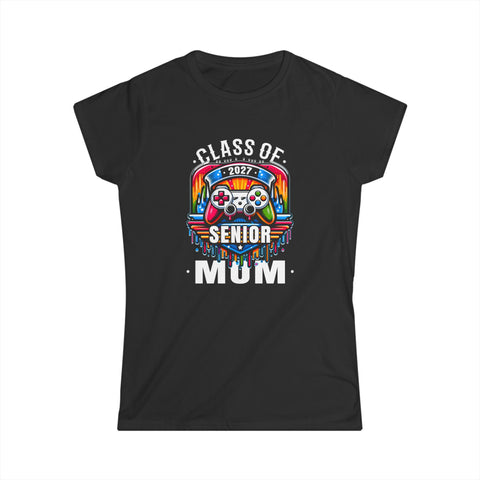 Senior 2027 Mom Graduate Cute Class of 2027 Shirt 2027 Womens T Shirts