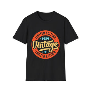 Vintage 1989 T Shirts for Men Retro Funny 1989 Birthday Mens T Shirts