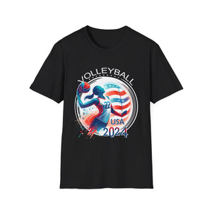 USA 2024 Summer Games Volleyball America Sports 2024 USA Mens Shirts
