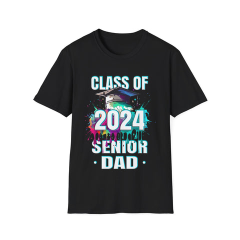 Senior Dad 24 Class of 2024 Graduation for Men Father Mens Shirts