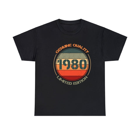 Vintage 1980 T Shirts for Men Retro Funny 1980 Birthday Big and Tall Tshirts Shirts for Men