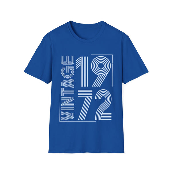 Vintage 1972 T Shirts for Men Retro Funny 1972 Birthday Mens Shirts
