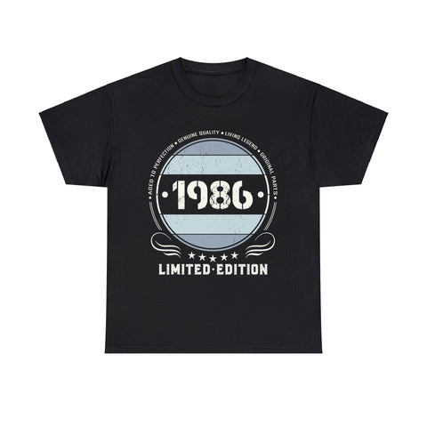 Vintage 1986 T Shirts for Men Retro Funny 1986 Birthday Big and Tall Shirts for Men Plus Size