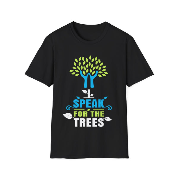 I Speak For Trees Planet Save Earth Day Graphic Mens Tshirts