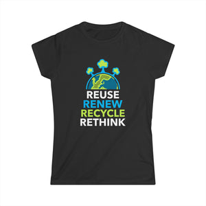 Environmental Earth Day Gift Environment Reduce Reuse Environment Women Tops