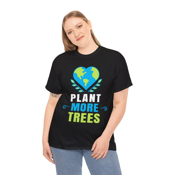 Plant More Trees Tree Planting T-Shirt Arbor Day Earth Day Plus Size Tops for Women