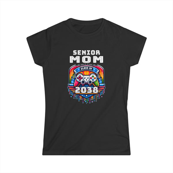 Proud Senior Mom Shirt Class of 2038 Decorations 2038 Shirts for Women