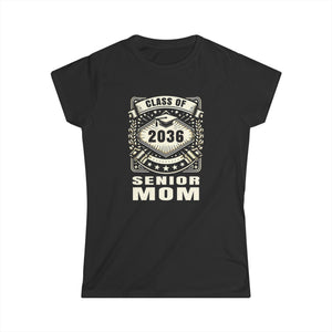Senior 2036 Senior Mom Senior 2024 Parent Class of 2036 Womens Shirts