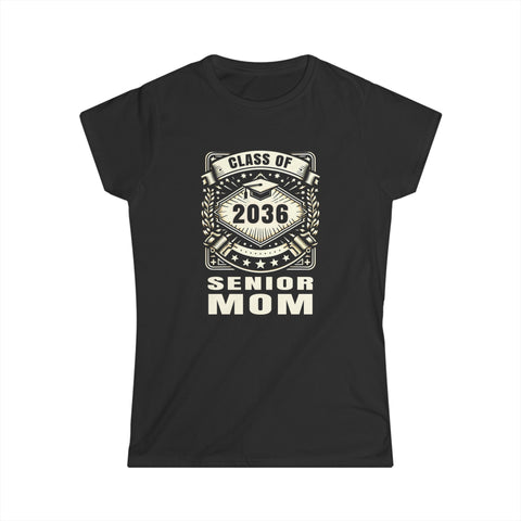 Senior 2036 Senior Mom Senior 2024 Parent Class of 2036 Womens Shirts