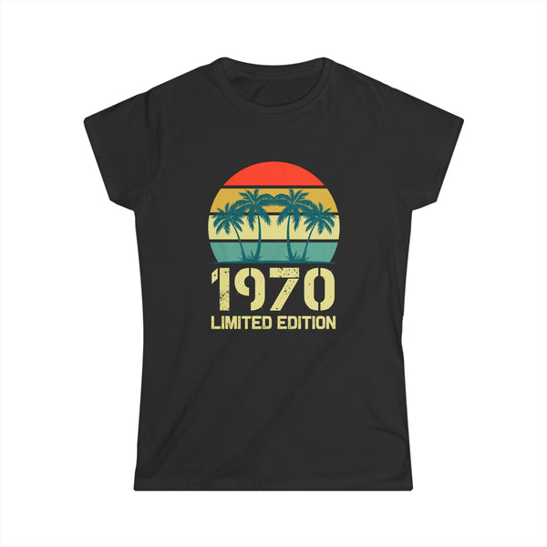 Vintage 1970 Birthday Shirts for Women Funny 1970 Birthday Womens Shirt