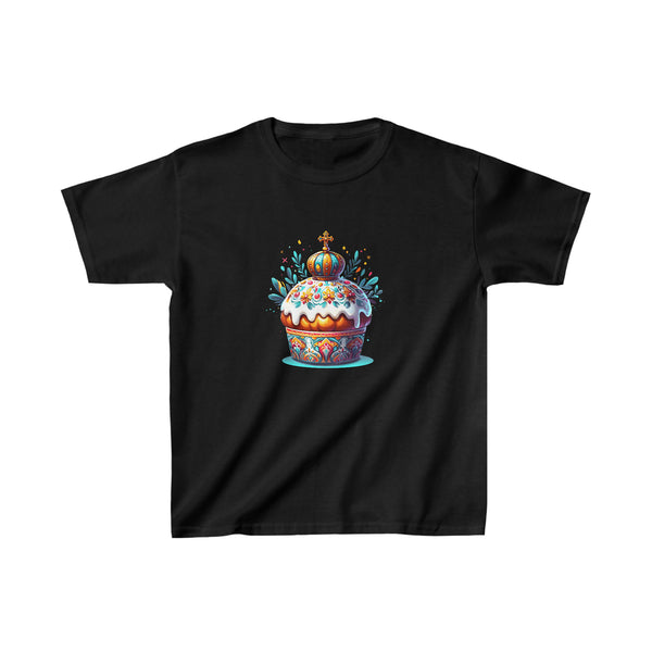 Christ is Risen Russian Greek Eastern Orthodox Pascha Cross Shirts for Boys