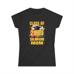 Senior Mom 2030 Proud Mom Class of 2030 Mom of the Graduate Women Shirts