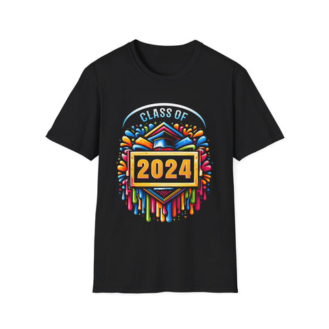 Senior 24 Graduation Class of 2024 Cute Senior 2024 Mens T Shirts