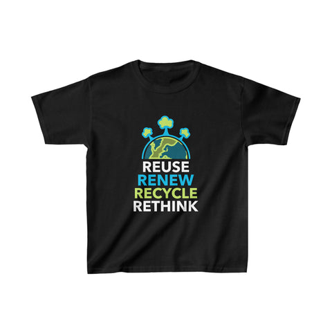 Environmental Earth Day Gift Environment Reduce Reuse Environment Girls Tshirts