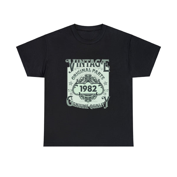 Vintage 1982 TShirt Men Limited Edition BDay 1982 Birthday Big and Tall Shirts for Men Plus Size