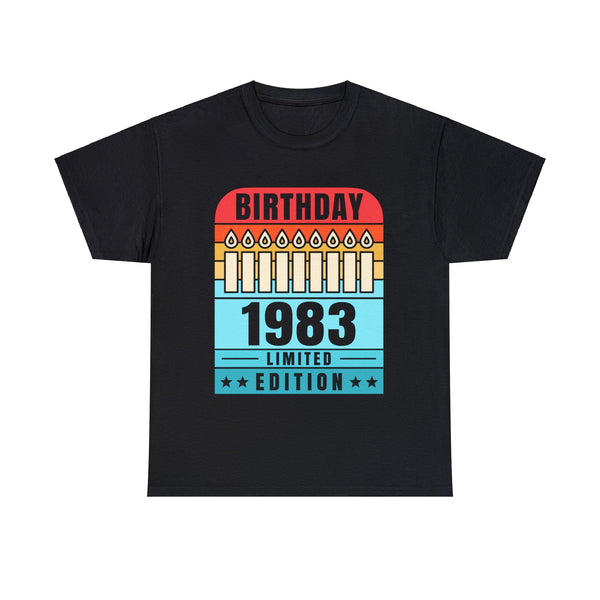 Vintage 1983 TShirt Men Limited Edition BDay 1983 Birthday Mens Shirt Plus Size Big and Tall